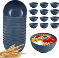HEYCOME 12 Pcs Unbreakable Cereal Bowls Set, 26 Oz Wheat Straw Bowls Set by StayHealthyStayHappy
