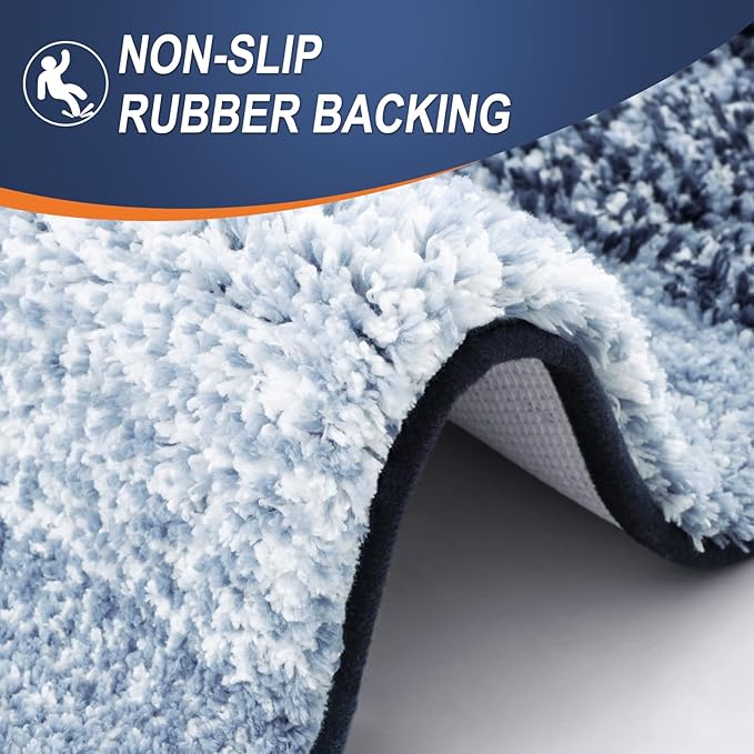 OLANLY Bathroom Runner Rugs Mat 47x17, Extra Soft Absorbent Microfiber Bath Rugs - Image 4
