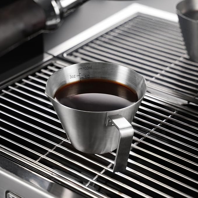 YARRAMATE Stainless Steel Espresso Shot Cup, 3.4oz/100ml | Heat Insulated Grip - Image 2