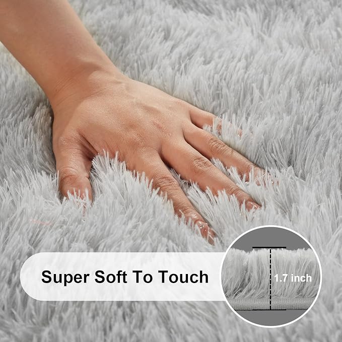 8x10 Area Rugs for Living Room, Large Fluffy Rugs for Bedroom, Fuzzy Shag Soft - Image 2
