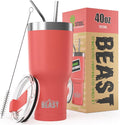 Beast 40 oz Tumbler Stainless Steel Vacuum Insulated Coffee Ice Cup Double Wall by GreensSteel