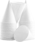 Avant Grub Eco-Friendly Wax-Free White Rolled Rim Paper Cone Drinking Cup 250Pk by FoodRestaurantSupplies