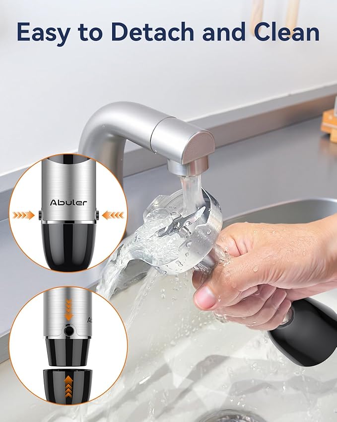 Immersion Blender Handheld 1000W 5 in 1 Corded Stick Hand Blender Kitchen with 12 Speed, BPA-Free, Mixing Beaker, Chopper, Whisk, Milk Frother, Perfect Emulsifier for Soup, Baby Food, Sauce, Puree