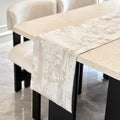 Beige Table Runner, Waterproof Thick Table Runners 48 Inches Long, Farmhouse by ZIWUROAD