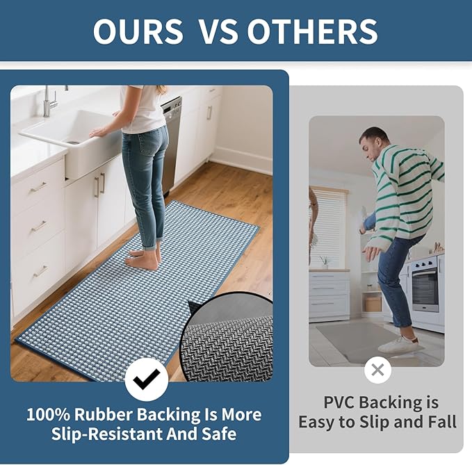 YDKGL Long Kitchen Runner Rugs Kitchen Mat Non Slip Washable, Super Absorbent - Image 5