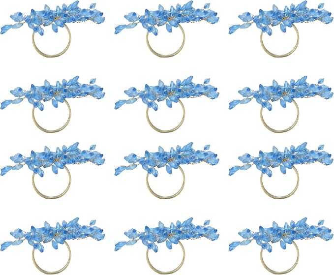 ITOS365 Napkin Rings Set of 12 for Dining Table Decoration Parties Everyday - Image 2