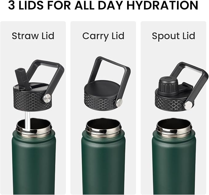 Konokyo 18 oz Insulated Stainless Steel Water Bottle - Image 4