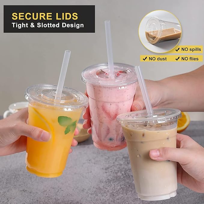 VITEVER [100 Sets - 20oz Clear Plastic Cups - Image 4
