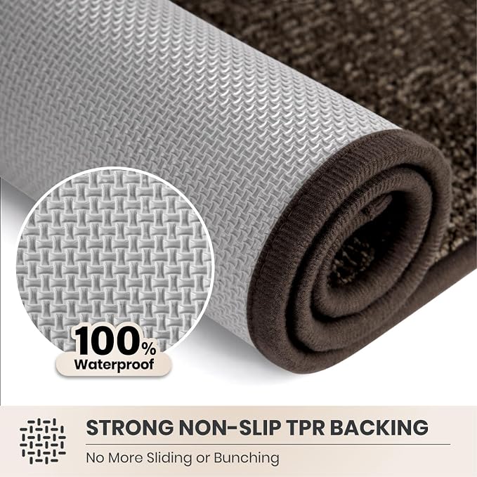 PURRUGS Dirt Trapping Door Mat 20" x 31.5", Non-Slip Machine Washable Entry Rug - Image 5