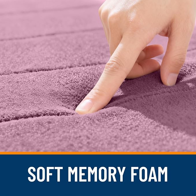 OLANLY Memory Foam Long Bathroom Rugs Runner 59x24, Super Soft Absorbent Bath - Image 5