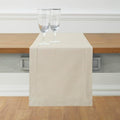 Solino Home Cotton Linen Dining Table Runner Linen Hemstitch, 14 x 72 in | by SolinoHome