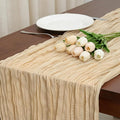 3 Pack Sand Cheesecloth Table Runner 120 Inch Boho Wedding Decor | Cheesecloth by Fixwal