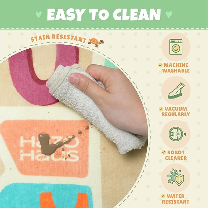 Washable Kids Playroom Rug – 5x7 Play Rug - Image 7