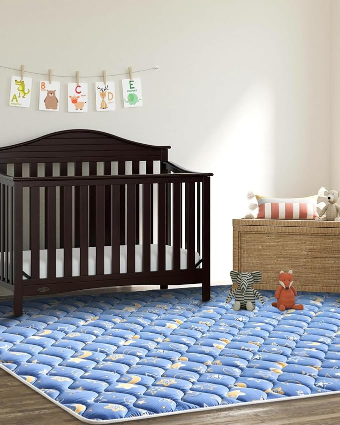 Premium Foam Baby Play Mat 79" X 71", Extra Large Activity Playmats for Babies,Toddlers, Infants, Soft Thicker Sponge Baby Mat for Floor, Play & Tummy Time, Machine Washable for Easy Care