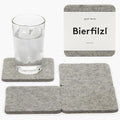 Graf Lantz - Bierfilzl Merino Wool Square Coasters Set of 4 - Granite - Absorbs by GrafLantz