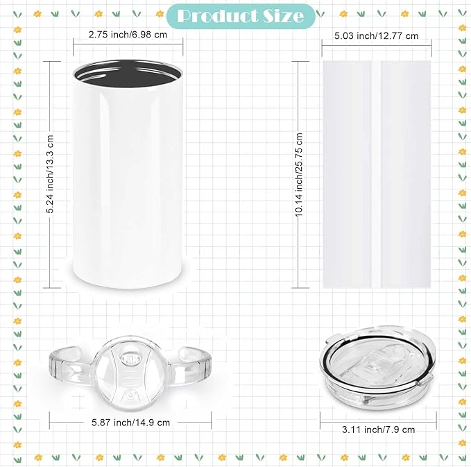 12 Oz Sublimation Sippy Cup 4 Pack, Kids Sublimation Sippy Tumblers, Stainless Steel Sublimation Todder Water Bottle