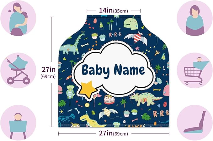 Baby Car Seat Stroller Cover Nursing Cover New Mom Breastfeeding Scarf Soft Stretchy Infant Carrier Cover Car Canopy Coverage