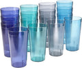 US Acrylic Cafe Plastic Reusable Tumblers 20-ounce Water Cups Coastal Colors | by USAcrylic