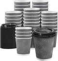 Clawsoff 100 Pack 8 oz Disposable Insulated Coffee Cups by BuyNow