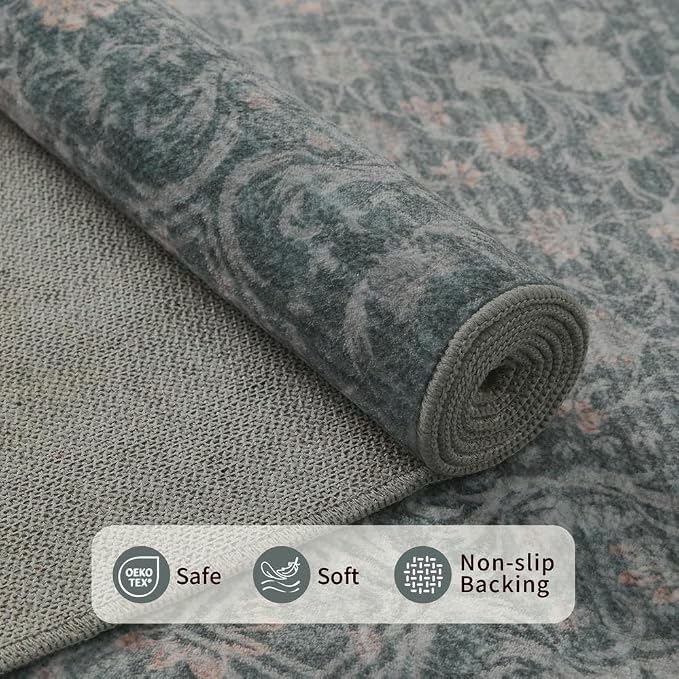8x10 Washable Area Rug for Living Room, Extra Large Vintage Boho Rugs for - Image 6