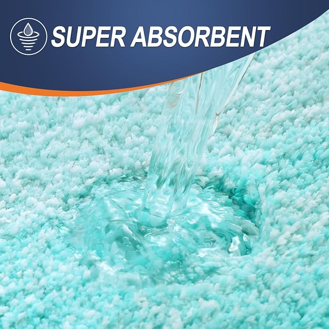 OLANLY Bathroom Runner Rugs Mat 47x20, Extra Soft Absorbent Microfiber Bath Rugs - Image 4
