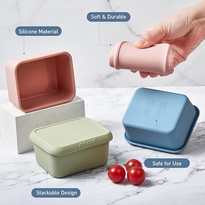 ISSEVE 8oz Silicone Snack Containers - Image 7