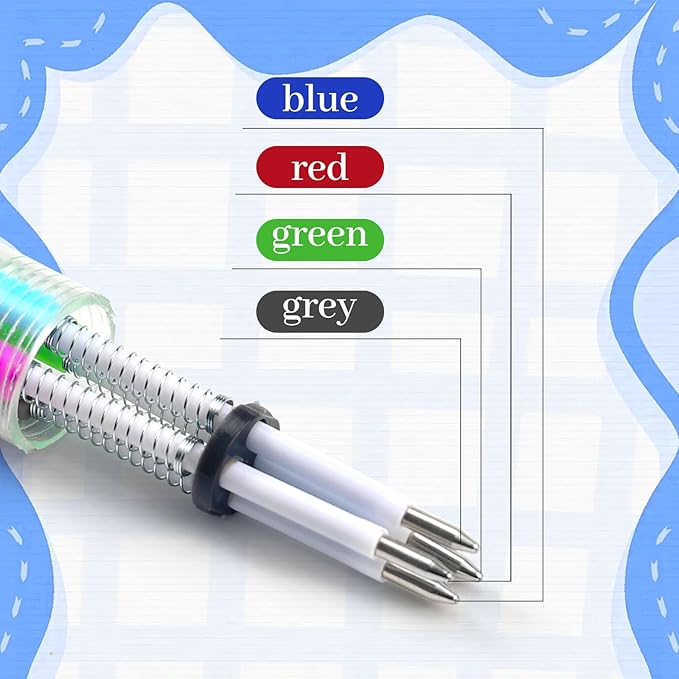 100Pcs Mini Multicolor Pens in One 4-in-1 Cute Pens Bulk for Kids, Ballpoint Pen for Birthdays and Children's Parties, Fun Gifts Assorted Ink Kawaii Pen