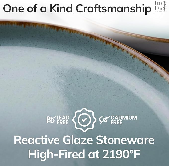 12 Piece Stoneware Dinnerware Set - Image 5