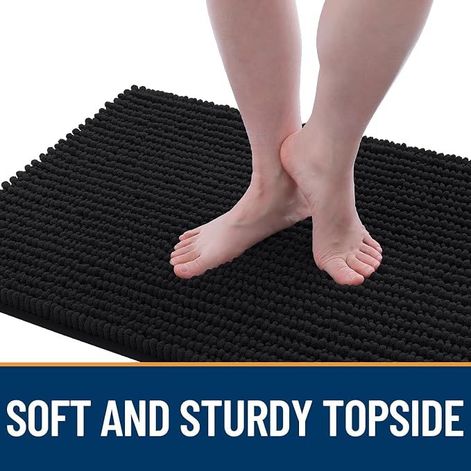 OLANLY Dog Door Mat for Muddy Paws 47x24, Ultra Absorbent Chenille Mud Doormat - Image 3