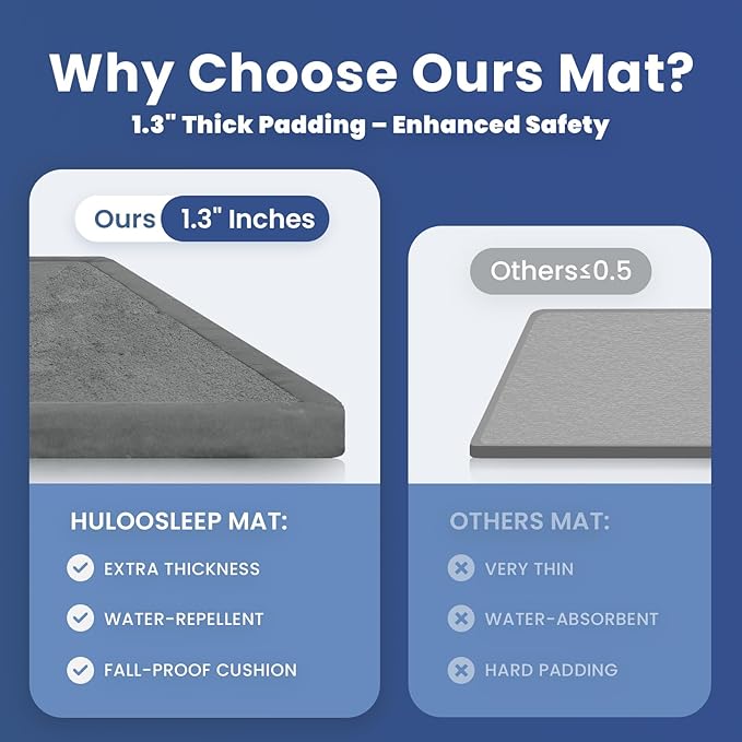 Baby Play Mat for Floor,1.3" Thick Memory Foam Tummy Time Mats,79"×118" Extra Large Non Slip Crawling Mat for Toddlers,Infants,Kids,Yoga Mat,Tatami Style for Living Room(Dark Gray)