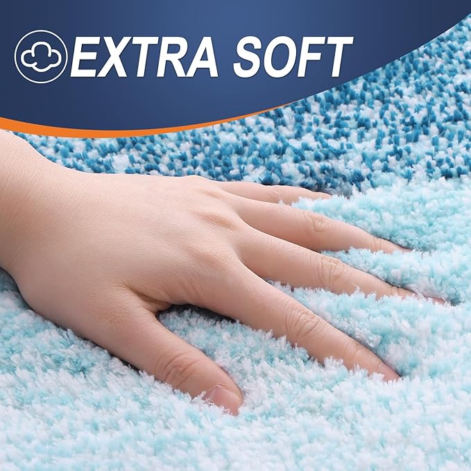 OLANLY Large Bathroom Rugs Mat 40x24, Extra Soft Absorbent Microfiber Bath Rugs - Image 3