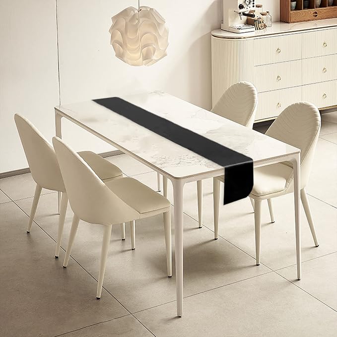 Black Table Runners, 12x108 Inches, 12 Pack | Satin Seamless, Silk and Smooth - Image 5