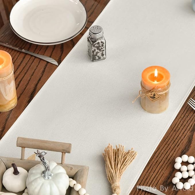 Artoid Mode 210 GSM Fall Table Runner 13x36 Inch Home Party Decor | Aqua Hello - Image 7