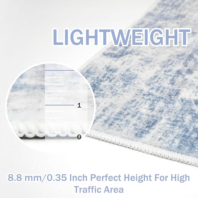 IOHOUZE Abstract Runner Rug 3x8 Ft Washable Runners - Image 5