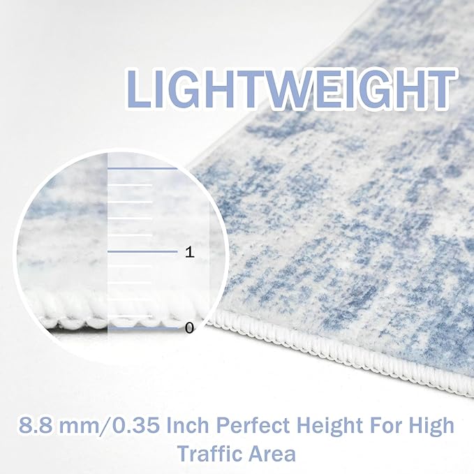 IOHOUZE Abstract Runner Rug 2x8 Ft Washable Runners - Image 5