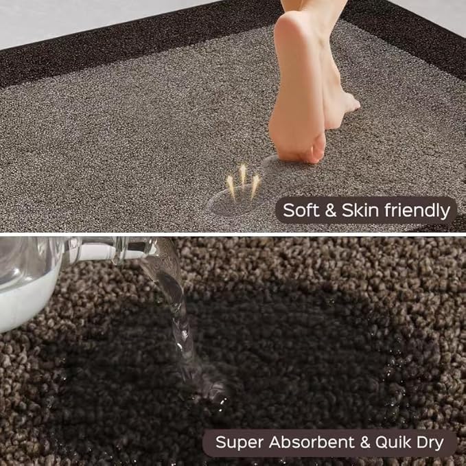 Indoor Door Mat 20" x 32", Washable Kitchen Rug, Non Slip Entryway Rug - Image 2