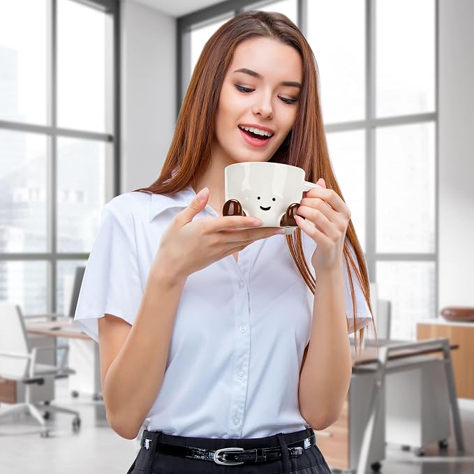 Coffee Mugs, Cute funny Mug For Women, 12.8oz/380ml Unique Ceramic Coffee Tea - Image 4