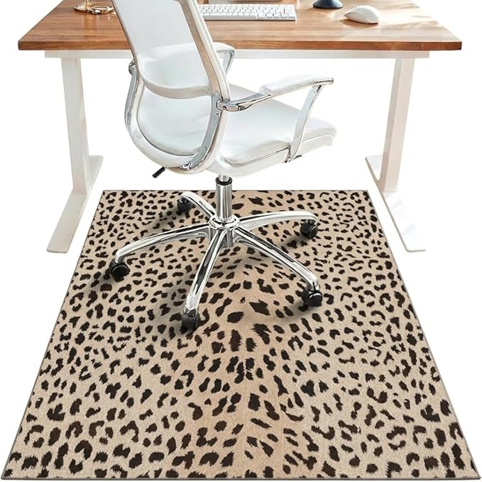 48"x60" Office Chair Mat for Hardwood Tile Floor, Under Desk Carpet Protector by BESBLEE