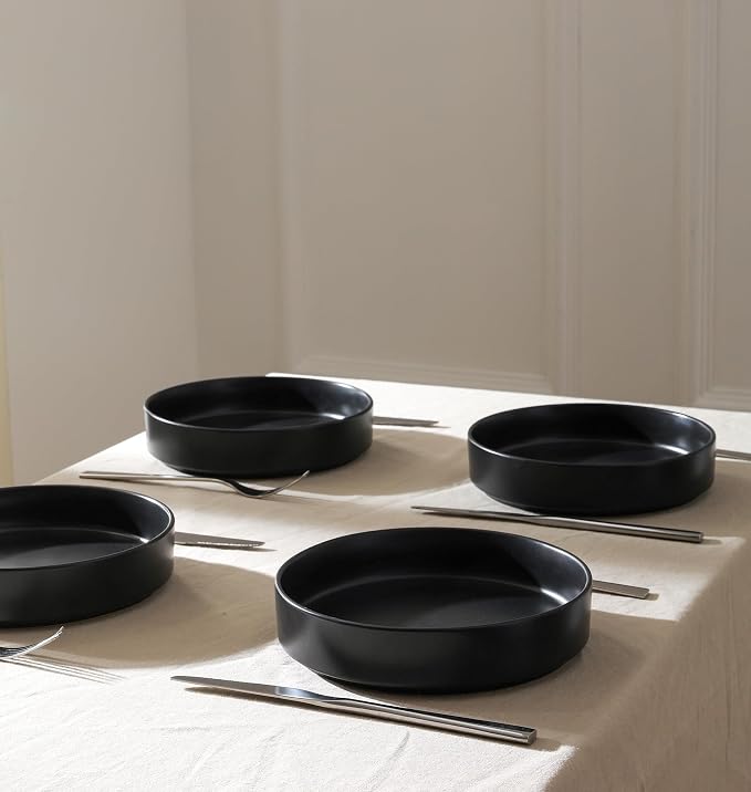 Stone Lain Celina Stoneware Bowl Set, 4-Piece Pasta Bowls - Image 3