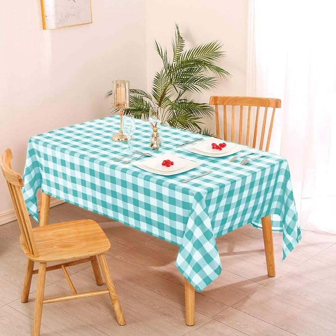 Checkered Tablecloth Rectangle, 52 x 70 Inch - Image 5