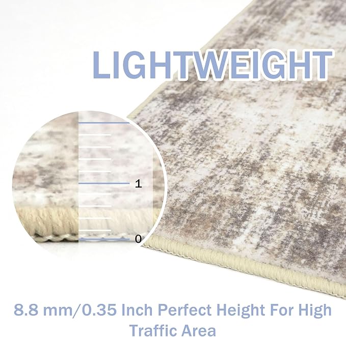 IOHOUZE Abstract Runner Rug 2x8 Ft Washable Runners - Image 5