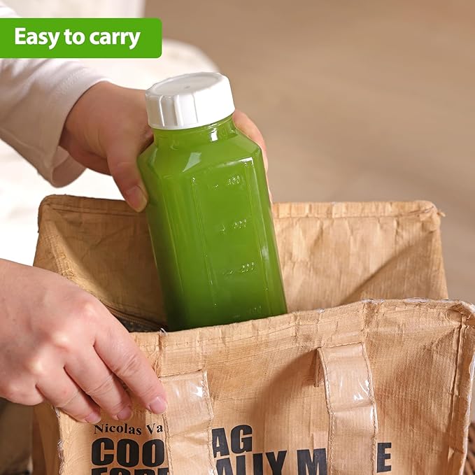 CUCUMI 12 Pack 16 Oz Glass Milk Bottles - Image 7
