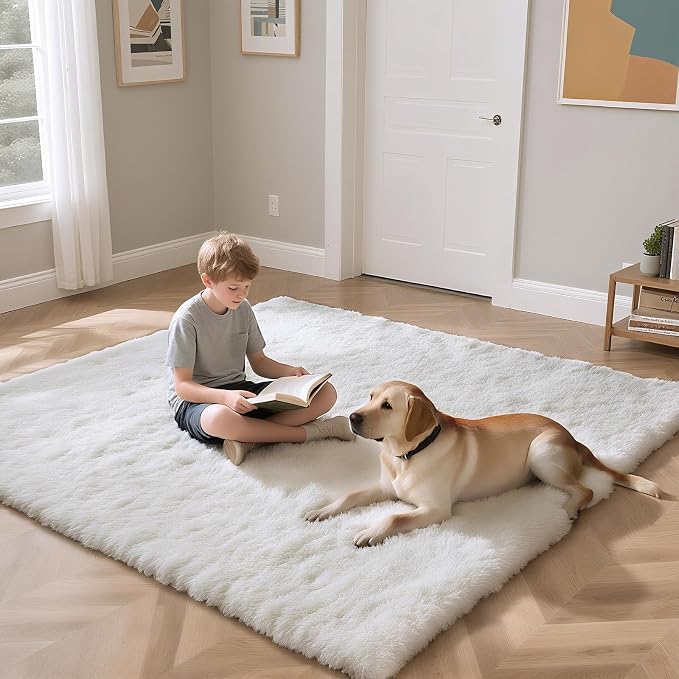 yongyangjuxin Fluffy Rug Shag Area Rug, Large Shag Area Rugs - Image 4