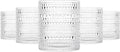 cosnou Glassware Set of 6, 13 OZ/390ml Hobnail Kitchen Glassware, Embossed by cosnou