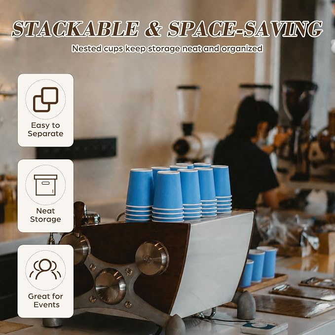 100 Pcs Mini Coffee Cups Brown Culture Cup 2oz Disposable Bathroom Cups Paper - Image 6