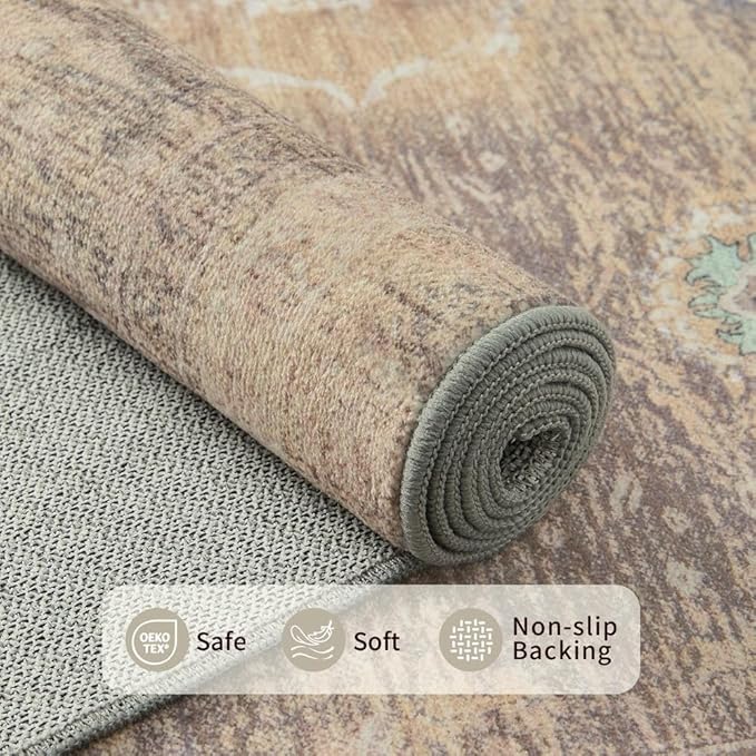 Rugxara Beige Rug 5x7 Neutral Area Rugs - Image 4