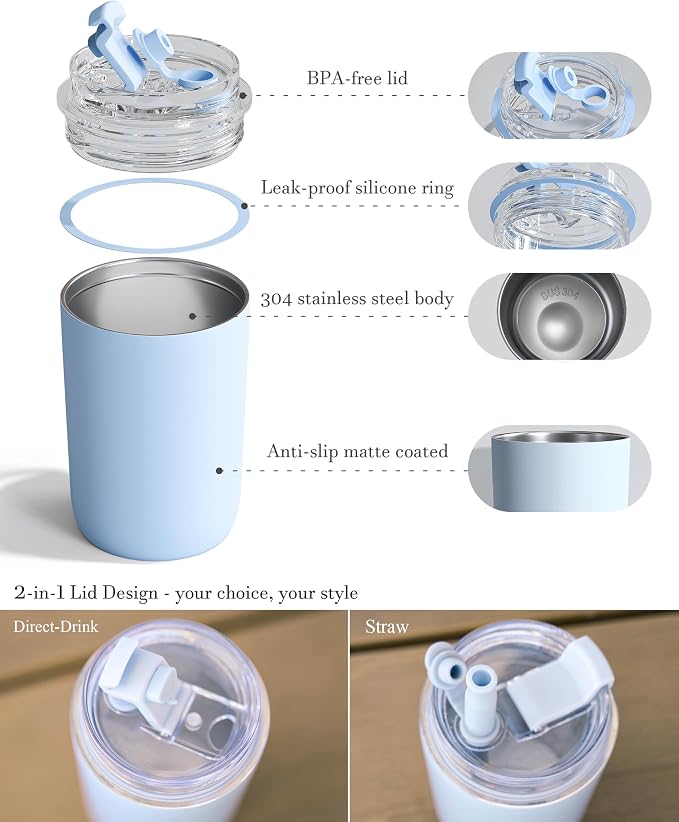 10 oz Insulated Coffee Tumblers, Travel Coffee Tumblers - Image 6