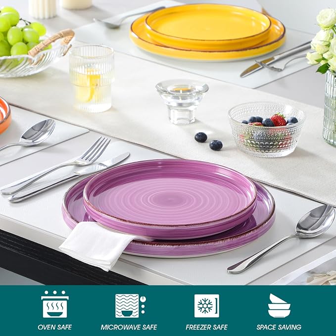 vancasso Bonita 10.5 Inch Dinner Plates, Ceramic Dinner Plate Set, Dinner - Image 4