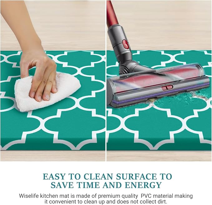 WISELIFE Kitchen Mat Cushioned Anti-Fatigue Kitchen Rug, 17.3"x 28", Non Slip - Image 5