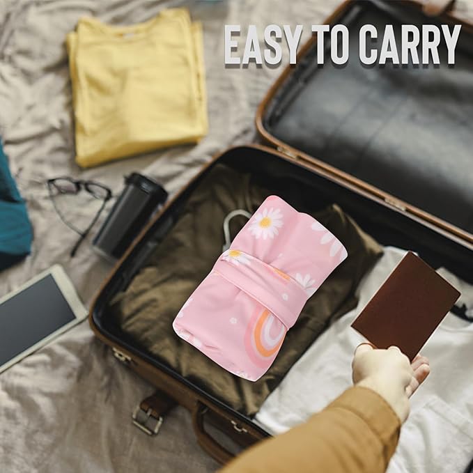 2pcs Cloth Diaper Wet Dry Bags, Waterproof Reusable Wet Bag with 2 Zipper Pockets & Handle, Washable Laundry Bags for Baby Adult Clothes Travel Beach Pool Daycare Yoga Gym Exercise Swimsuits,